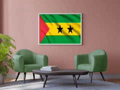 São Tomé and Príncipe National Flag Wall Art - beink online art store