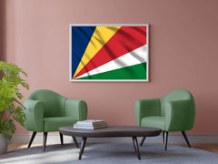 Seychelles National Flag Wall Art - beink online art store