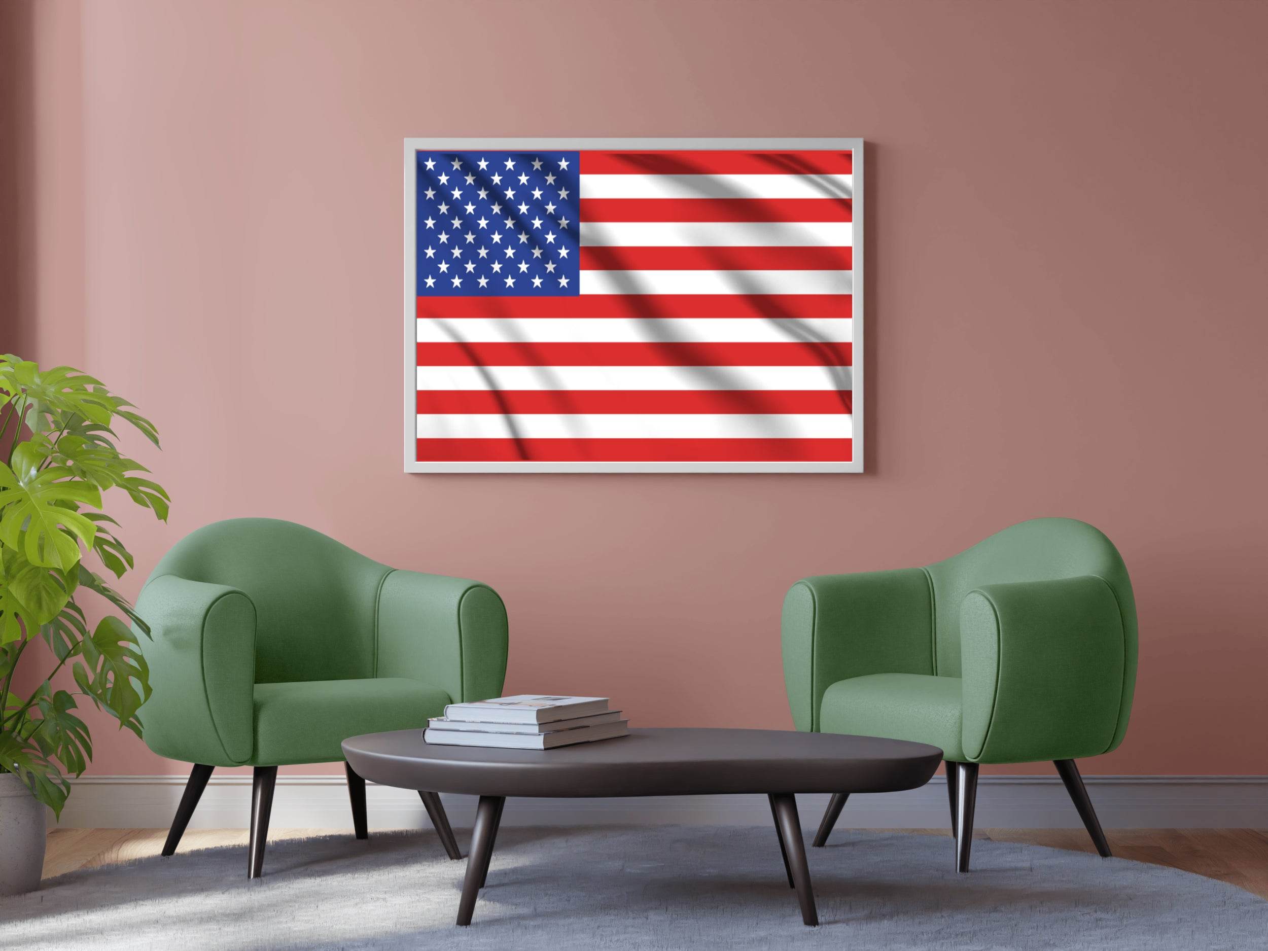 United States National Flag Wall Art - beink online art store