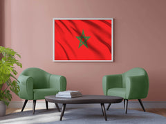 Morocco National Flag Wall Art - beink online art store