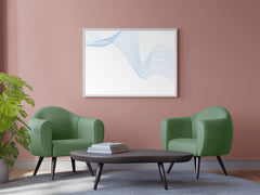 Technology Waves Abstract Wall Art