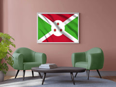Burundi National Flag Wall Art - beink online art store