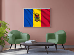 Moldova National Flag Wall Art