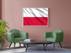 Poland National Flag Wall Art