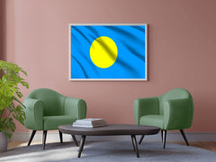 Palau National Flag Wall Art