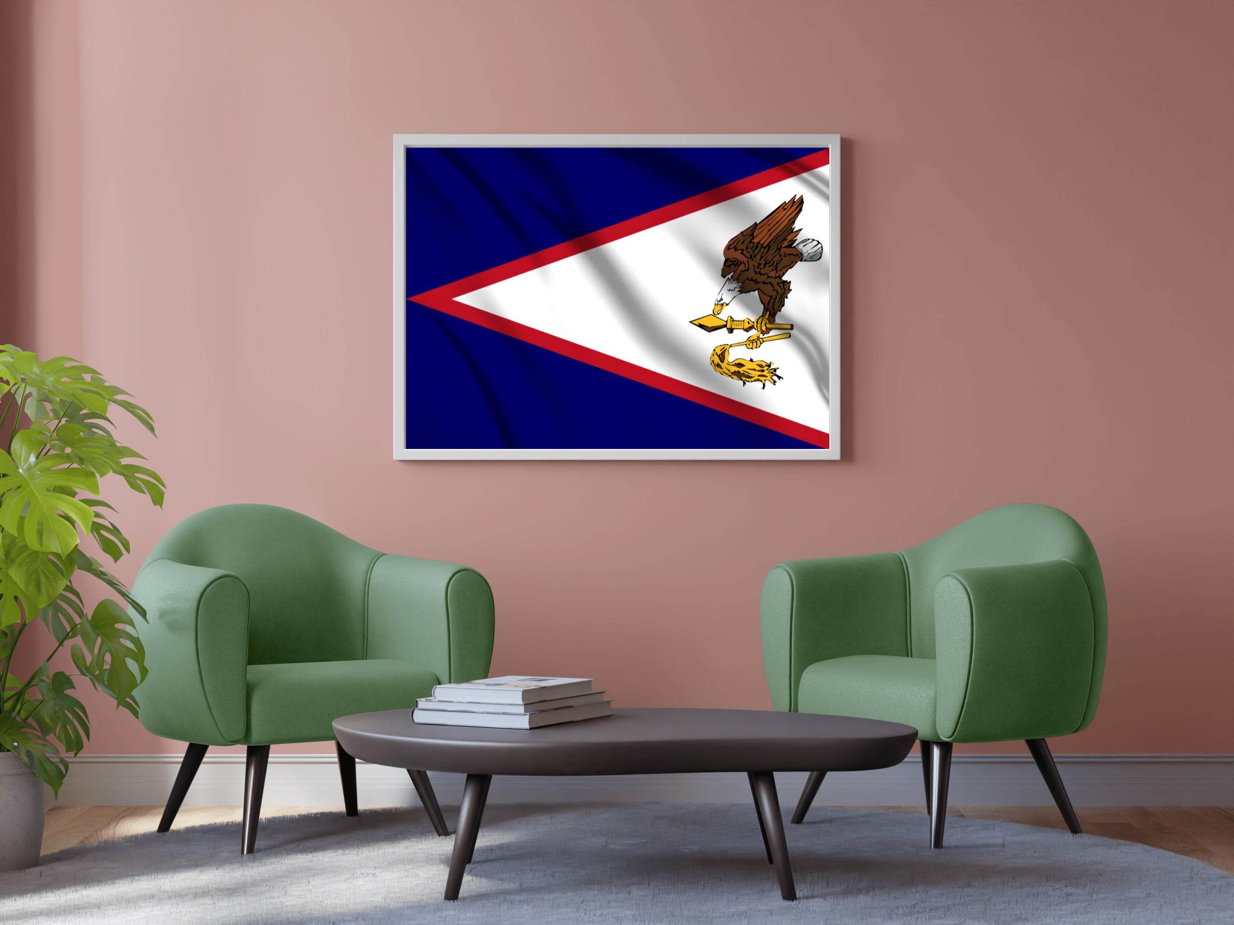 American Samoa National Flag Wall Art - beink online art store