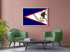 American Samoa National Flag Wall Art - beink online art store