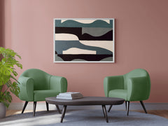 Geometric Tide Modern Wall Art