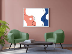 Handmade Opposite Faces Abstract Wall Art