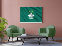 Macau National Flag Wall Art - beink online art store