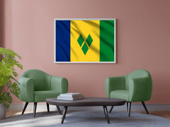 Saint Vincent and the Grenadines National Flag Wall Art