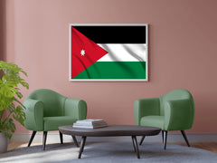 Jordan National Flag Wall Art - beink online art store