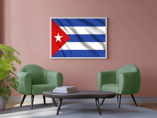 Cuba National Flag Wall Art - beink online art store