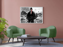 Black and White Vagabond Miyamoto Musashi Anime Wall Art