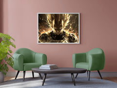 Angry Vegeta Anime Wall Art