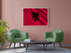 Albania National Flag Wall Art