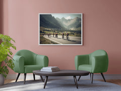 Cyclists in Motion Wall Art