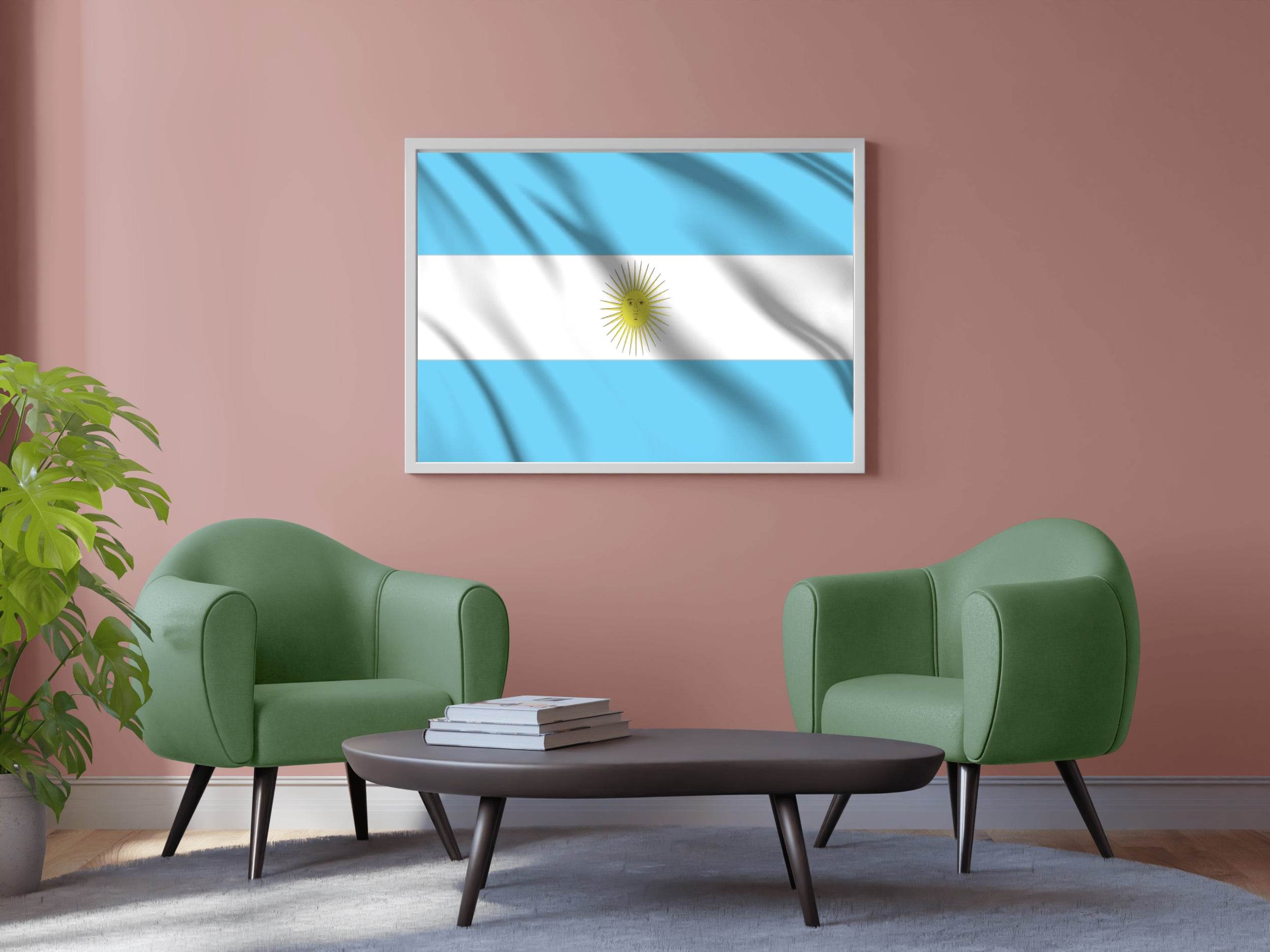 Argentina National Flag Wall Art - beink online art store