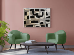 Geometric Grid Modern Wall Art