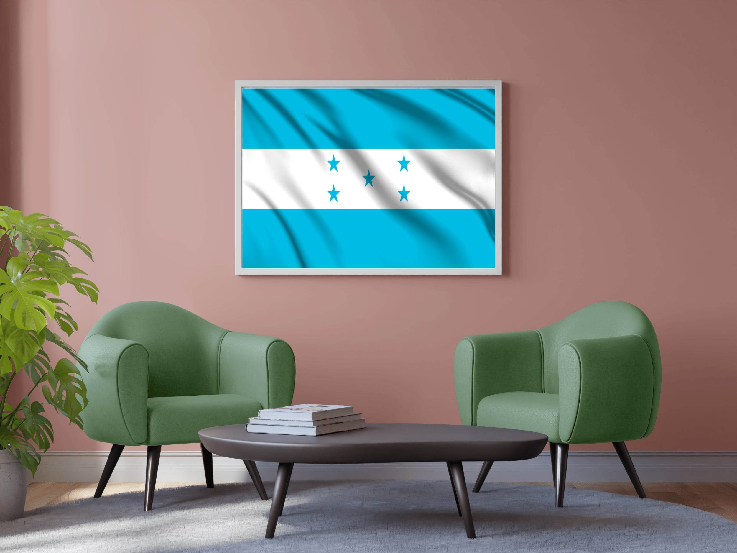 Honduras National Flag Wall Art - beink online art store