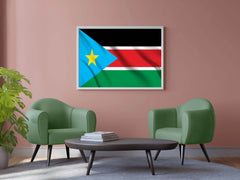 South Sudan National Flag Wall Art - beink online art store