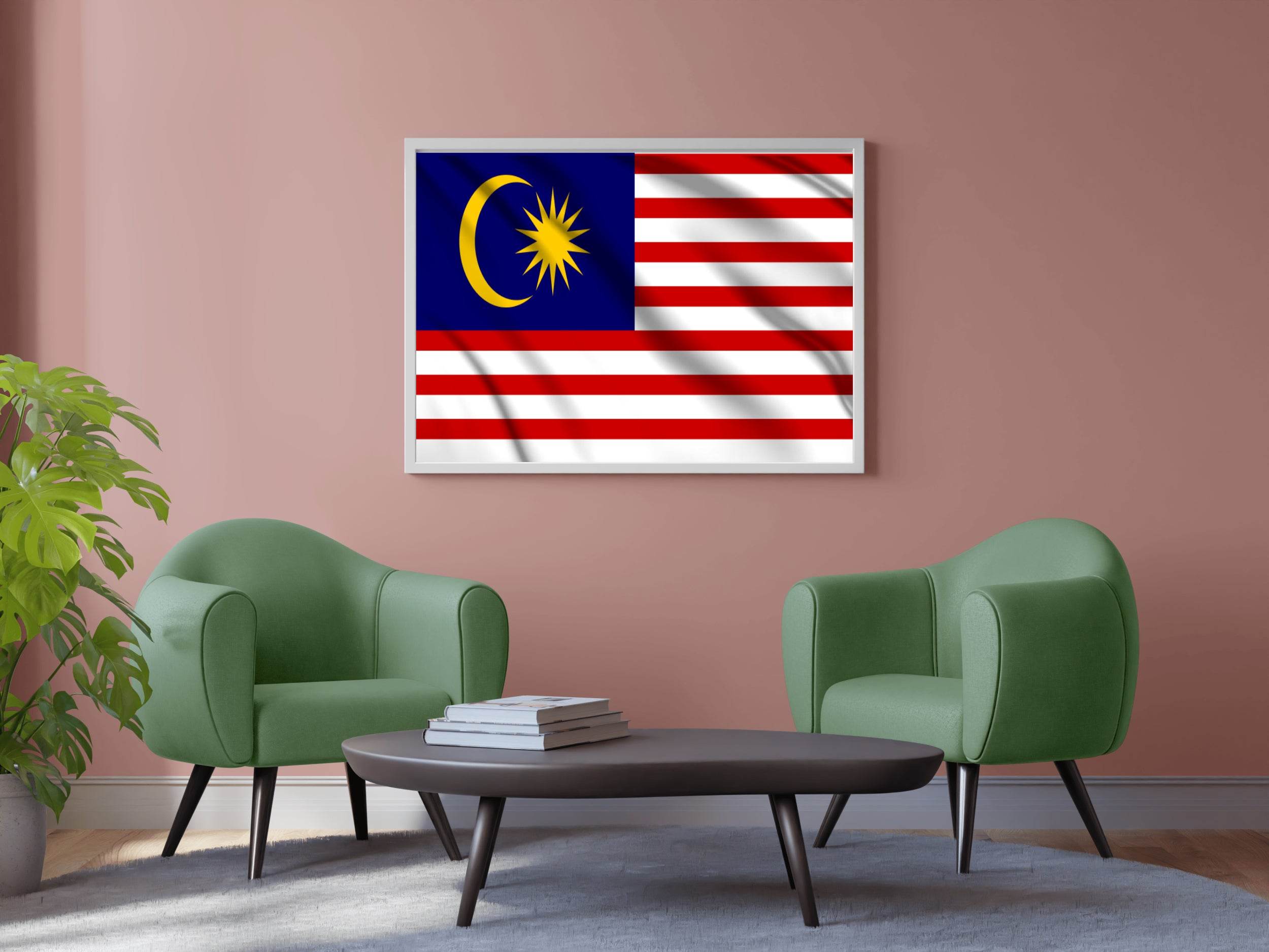 Malaysia National Flag Wall Art - beink online art store