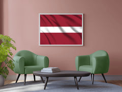 Latvia National Flag Wall Art - beink online art store