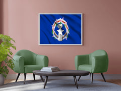 Northern Mariana Islands National Flag Wall Art - beink online art store