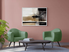 Artistic Desert Illustration Abstract Wall Art