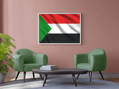 Sudan National Flag Wall Art - beink online art store