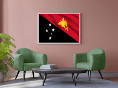 Papua New Guinea National Flag Wall Art