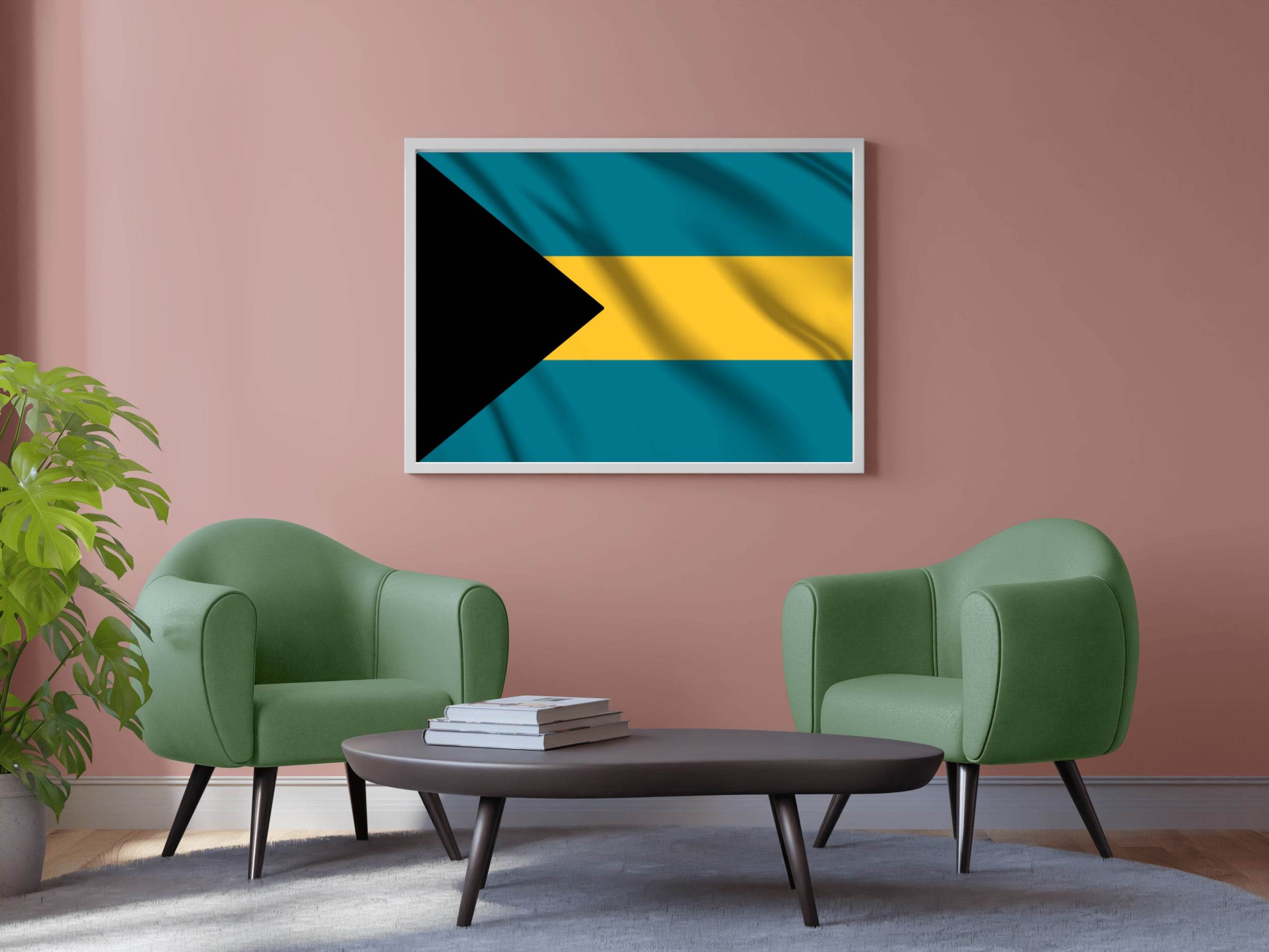 Bahamas National Flag Wall Art - beink online art store