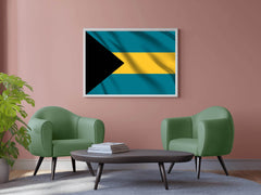 Bahamas National Flag Wall Art - beink online art store