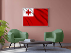 Tonga National Flag Wall Art - beink online art store
