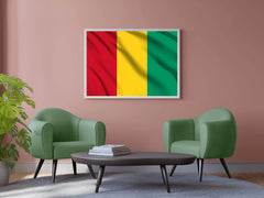 Guinea National Flag Wall Art - beink online art store