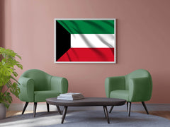 Kuwait National Flag Wall Art - beink online art store