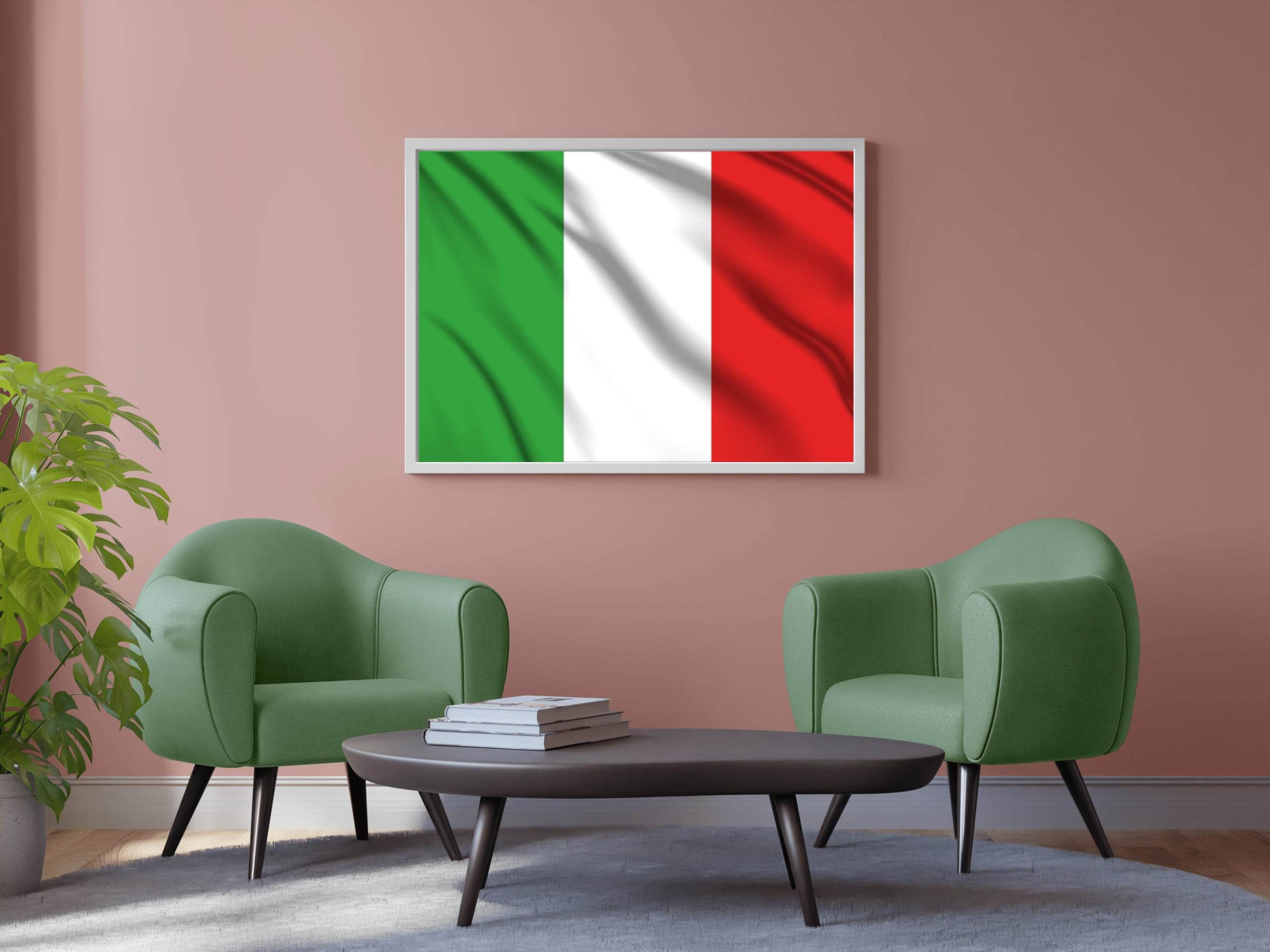 Italy National Flag Wall Art - beink online art store