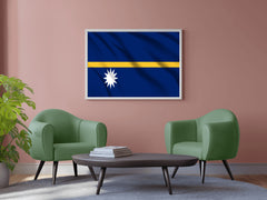 Nauru National Flag Wall Art