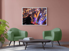 Skyward Towers at Night Wall Art