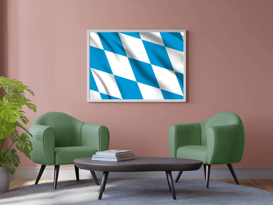 Bavaria National Flag Wall Art - beink online art store