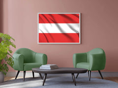 Austria National Flag Wall Art - beink online art store