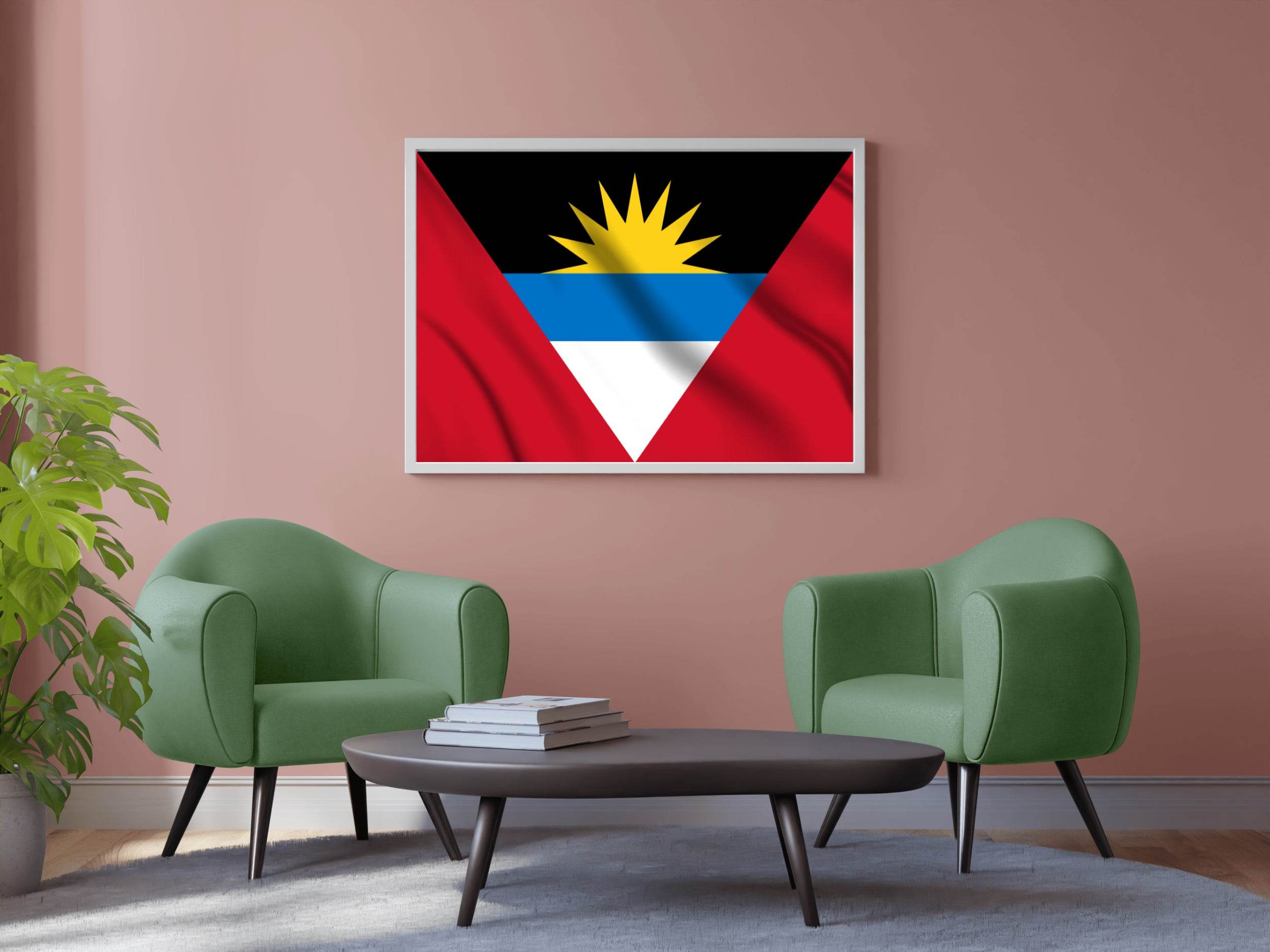 Antigua and Barbuda National Flag Wall Art - beink online art store