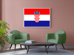 Croatia National Flag Wall Art