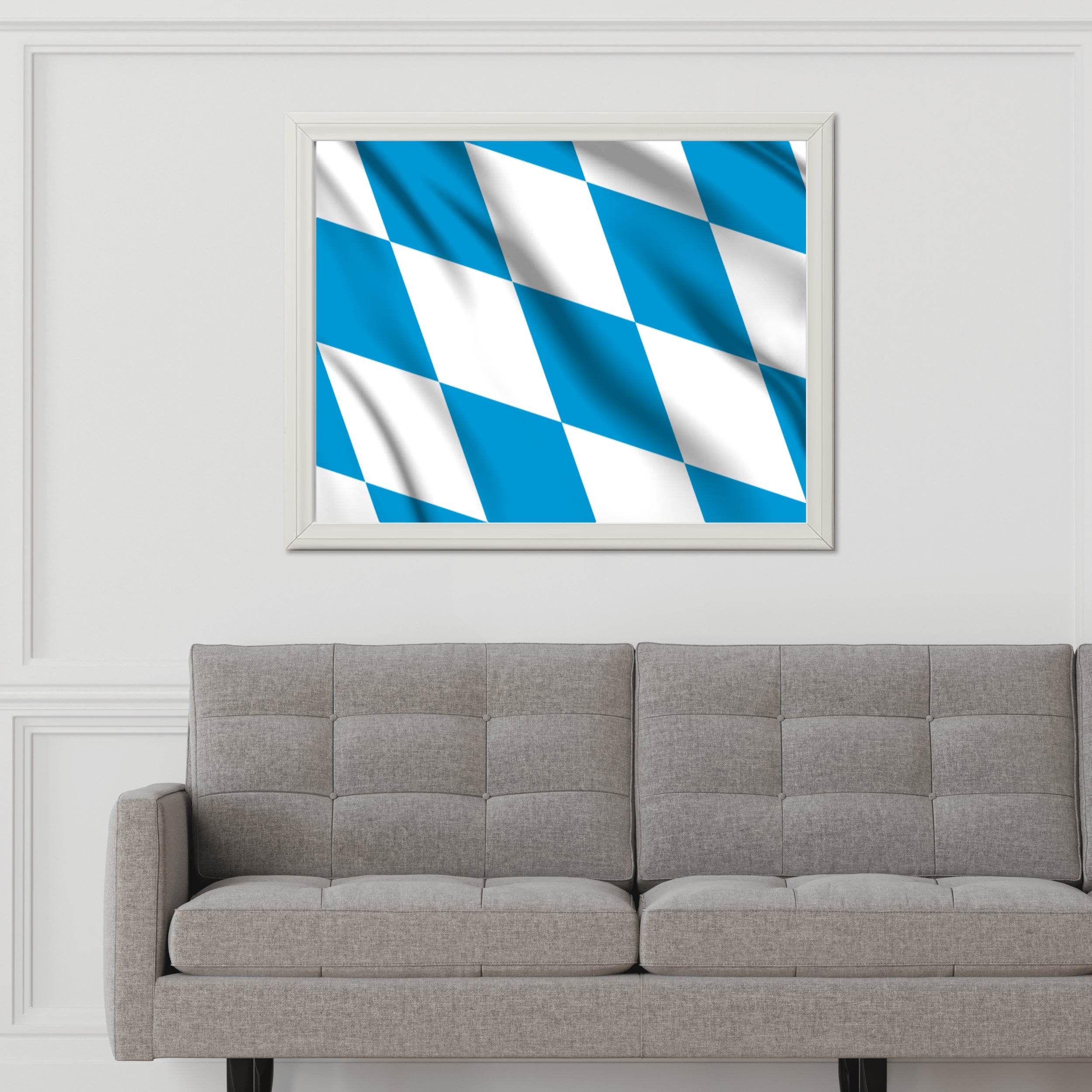 Bavaria National Flag Wall Art - beink online art store