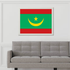 Mauritania National Flag Wall Art - beink online art store