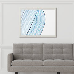 Cool Blue Texture Background Abstract Wall Art