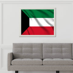 Kuwait National Flag Wall Art - beink online art store