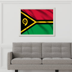 Vanuatu National Flag Wall Art