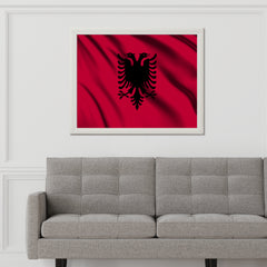 Albania National Flag Wall Art