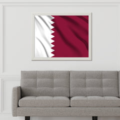 Qatar National Flag Wall Art